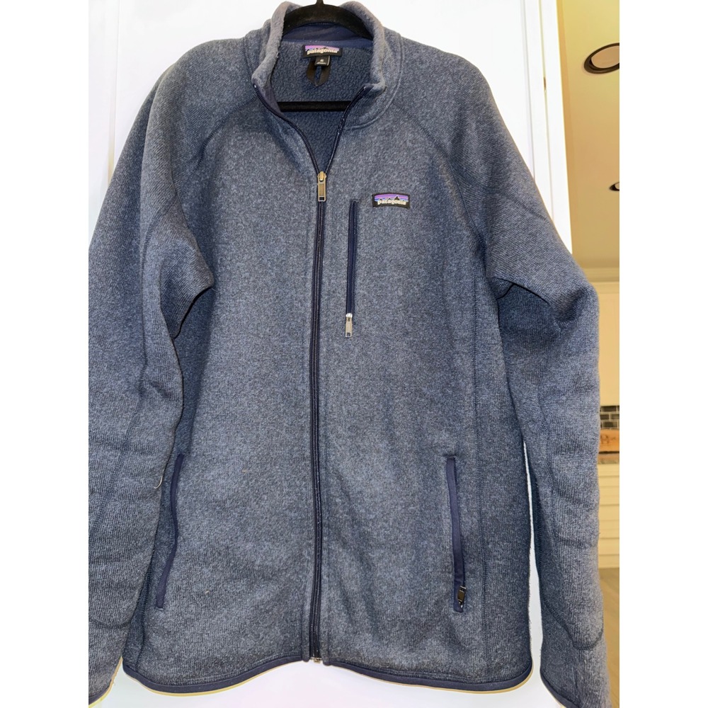 Patagonia Better Sweater Mens XL Full Zip Fleece Jacket Blue Heather